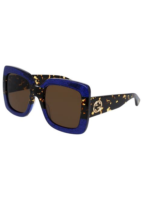 gucci glittered gradient oversized square sunglasses replica|gucci bedazzled sunglasses.